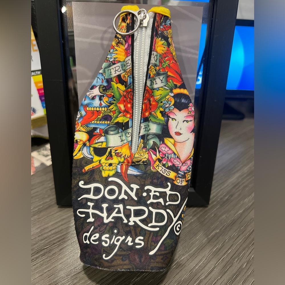 Ed Hardy bottle koozie